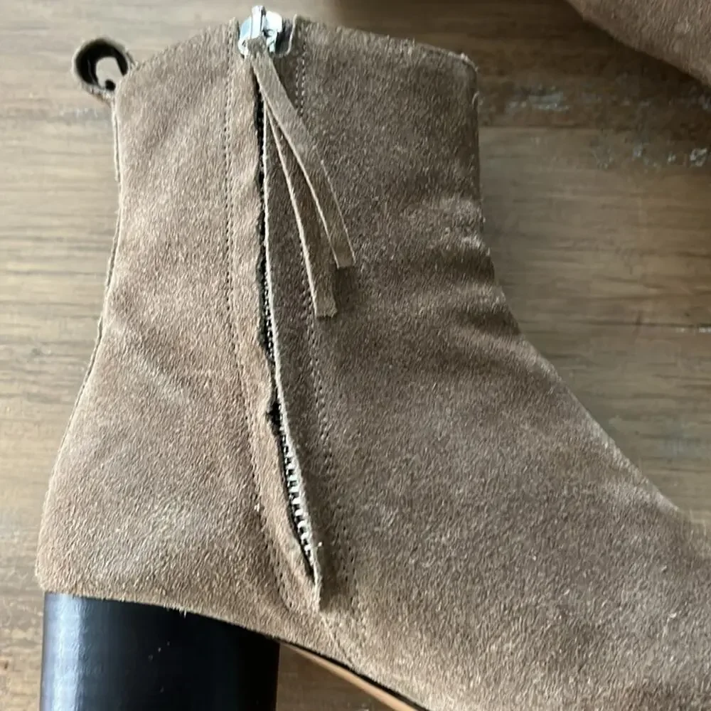 ISABEL MARANT Deyissa Suede Leather Ankle Boots Brown Taupe Size Size 36